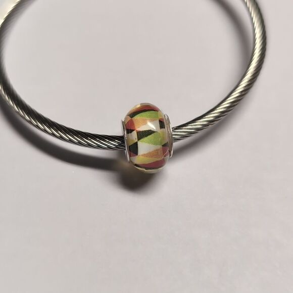 Silver Christmas Charm for Pandora Style Bracelet - Picture 3 of 5